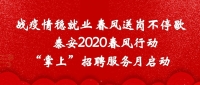 戰(zhàn)疫情穩(wěn)就業(yè) 春風(fēng)送崗不停歇 泰安市2020春風(fēng)行動“掌上”